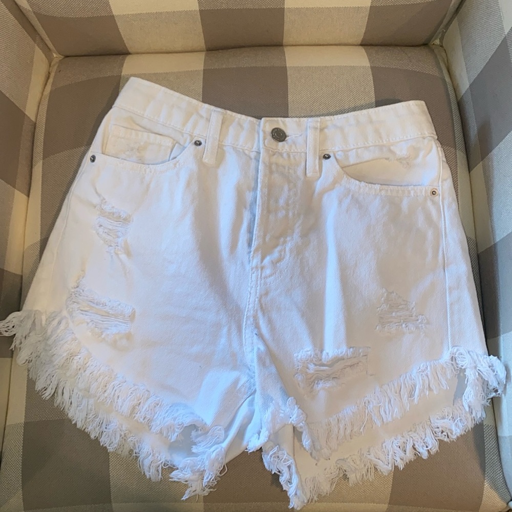wild fable white jean shorts